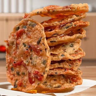 小溪河虾巴虾米巴江西赣南特产锅巴客家铜勺饼花生月亮巴休闲零食