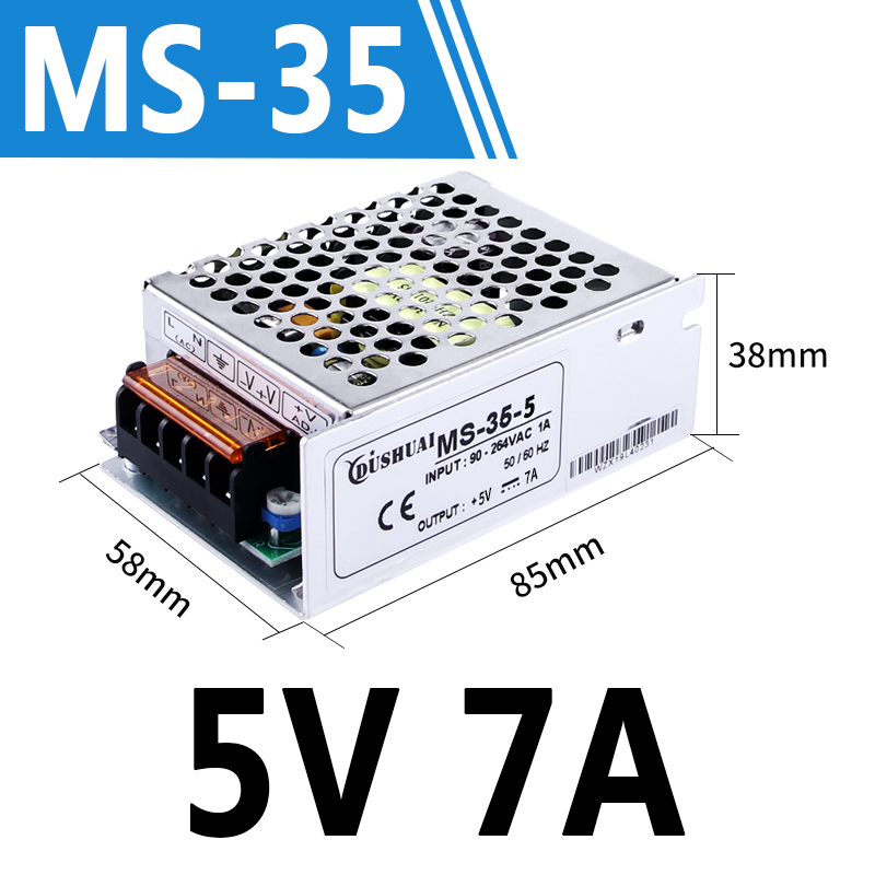 MS-35/25/15W-24V1.5A 12V3A 5伏7A小体积转直流开关电源DC变压器