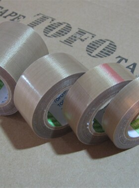 TOFO 铁氟龙/聚四氟乙烯 玻璃纤维高温胶带/高温胶布 38mm 无外壳