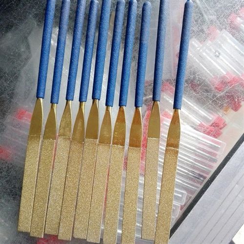 圆鸟镀钛金色金刚石合金 金色锉黄色金刚石硬质5*180 3*140 4*160