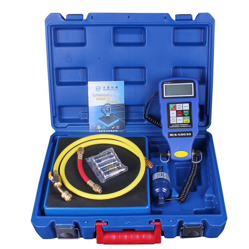 大圣冷媒电子秤N9030高精度冷媒称 定量加注称制冷剂冰箱加氟工具