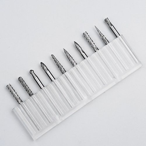 硬质合金旋转锉钨钢磨头金属打磨佛珠刀电动雕刻钻头木工铣刀套装