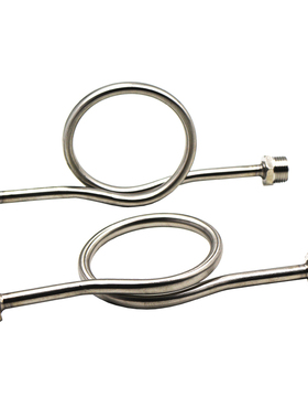 不锈钢304压力表表弯缓冲管冷凝管M14*1.5M20*1.5内丝4分DN15外丝