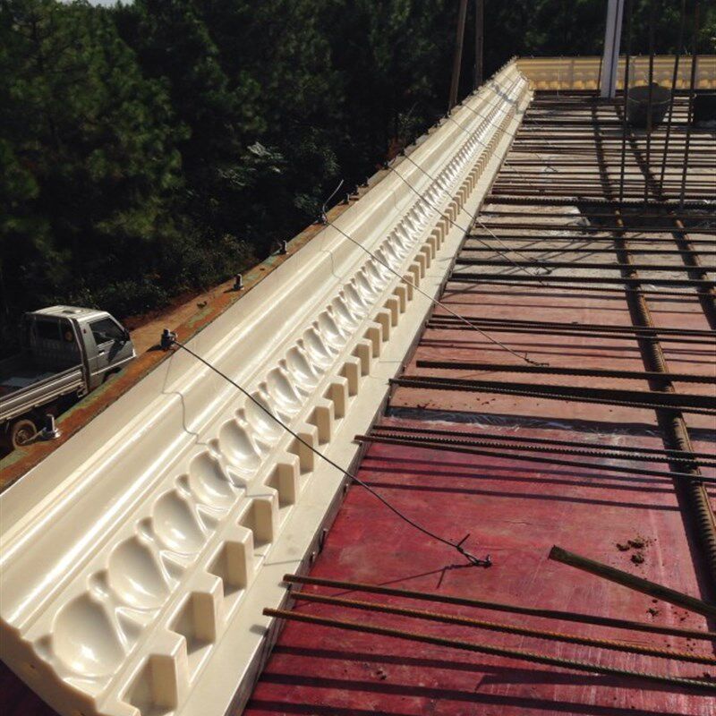 欧式ABS塑钢料罗马柱模具屋檐线腰线线条斜面25公分现浇预制两用