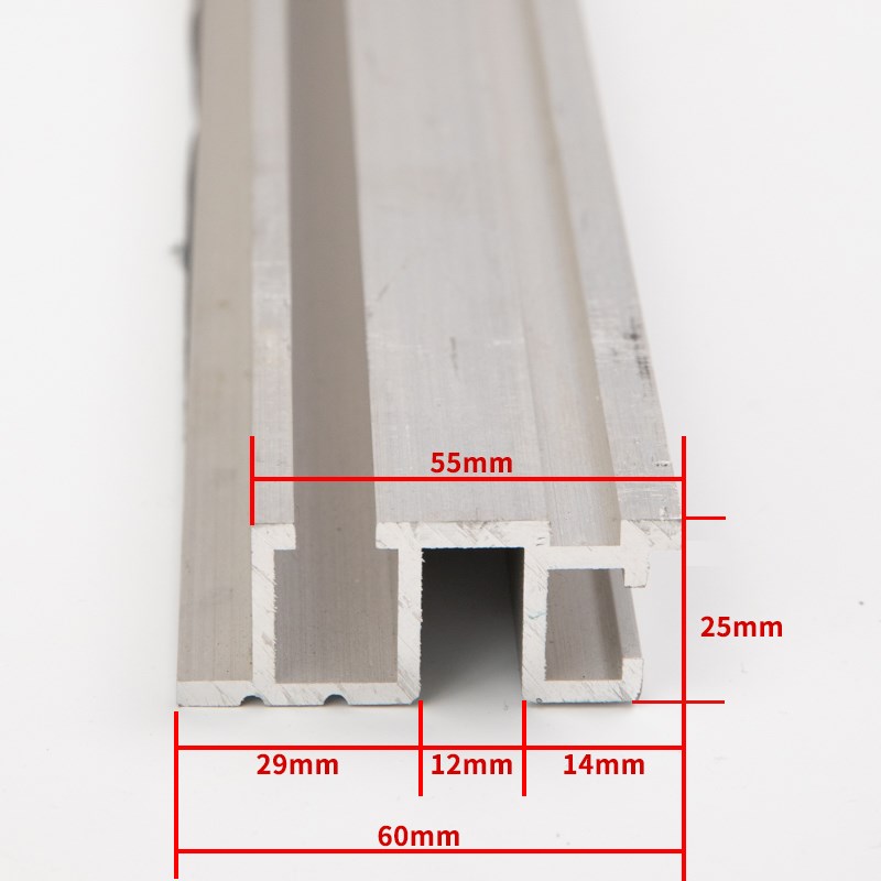 电梯地坎60型铝合金 F款 电梯层门厅门门坎 电梯轿门地坎60mm