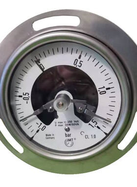 EPS发泡设备方圆专用轴向带边耐震AFRISO菲索电接点压力表-1+1.5