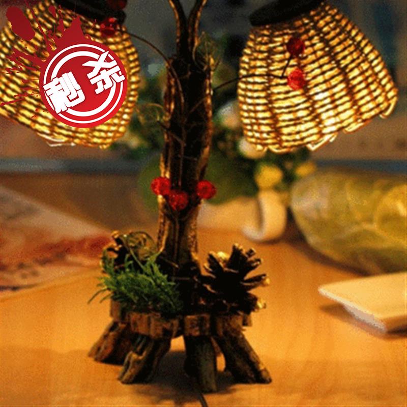 2019热卖的台灯卧b室床头创意 客厅温馨浪漫节能灯暖光个性复古木|msdalam kategori keluarga memasang ibu, Lampu &amp; Lighting Fixtures, lampu meja, lampu meja - dari Buy2taobao.com untuk memberikan perkhidmatan ejen Taobao profesional membeli