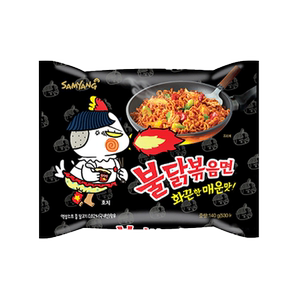 韩国进口食品三养超辣火鸡面140g鸡肉味干拌面速食方便面网红泡面