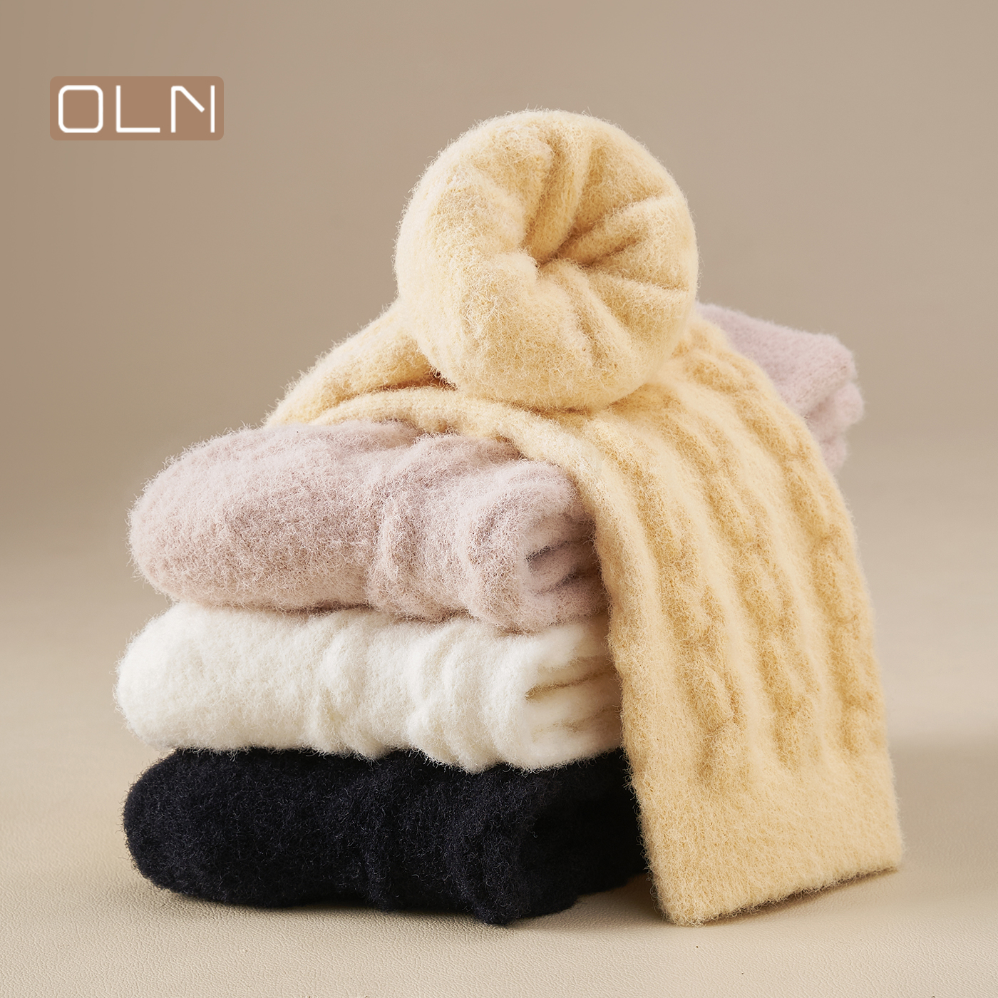 加绒加厚袜子女秋冬保暖