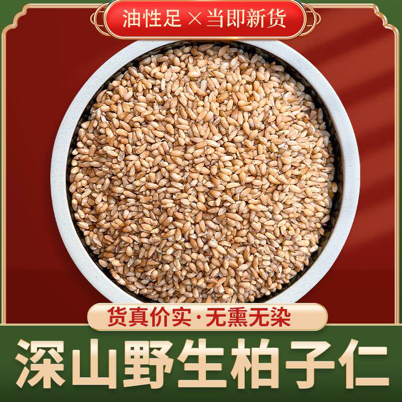 柏子仁中药材正品官方旗舰店精选野生正品去壳柏子茶粉柏籽仁肉