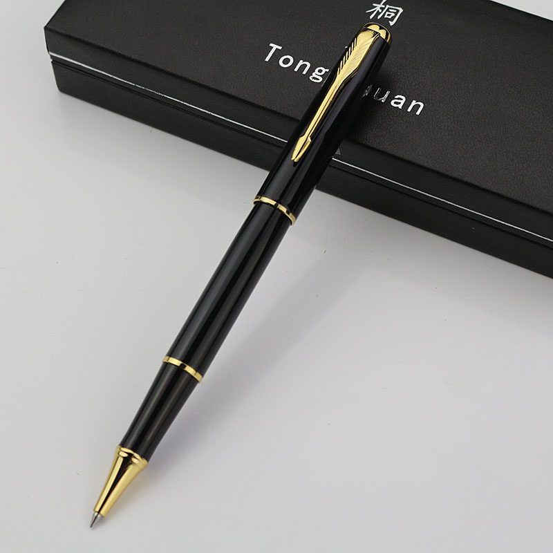 TONGCHUAN 모든 금속 고가 젤 펜 헤비 터치 서명 펜 볼펜 사무실 맞춤 비즈니스 선물 조각