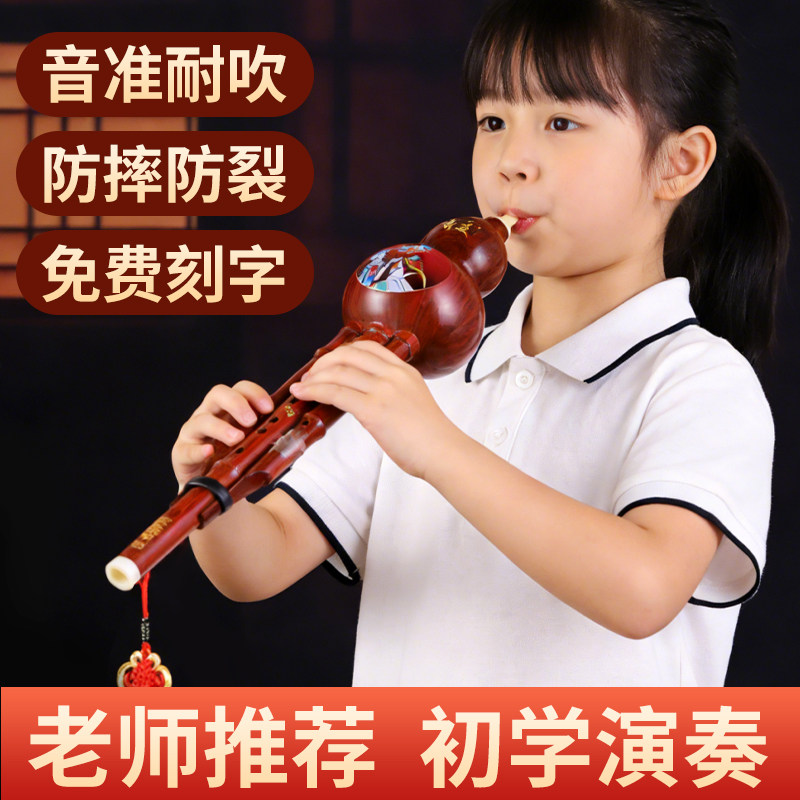 奇美葫芦丝小学生专用乐器c调初学者入门儿童降b调专业演奏型GF调