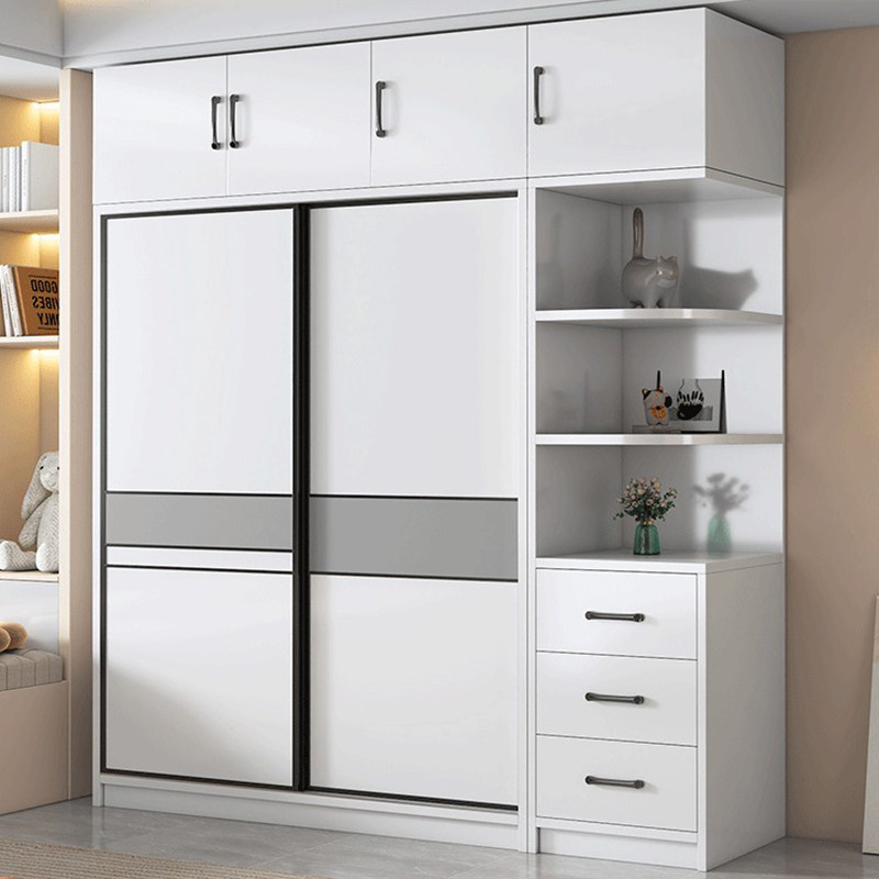 伊琦美推拉门衣柜家用卧室全实木经济出租房新款简易组装收纳儿童,住宅家具,独立衣柜,淘宝优惠券,粉丝福利购,淘宝优惠卷