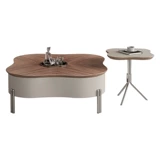 Журнальный столик Kaimiao в форме лепестка, легкий роскошный и элитный чайный домик в средневековом стиле, комбинация журнального столика и приставного столика специальной формы для небольших квартир.