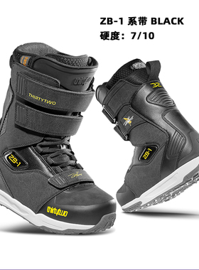 W26新款现货THIRTYTWO/32 ZB-1系带男款刻滑公园野雪单板滑雪鞋