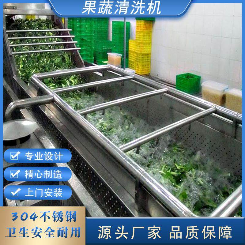 果蔬气泡清洗机苦菊生菜洗菜机佛手瓜鼓泡清洗设备净菜加工设备