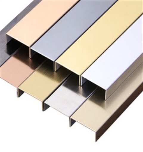 黑钛金装修不锈钢金属装饰条吊顶钛金条线电视背景墙u型槽卡条形