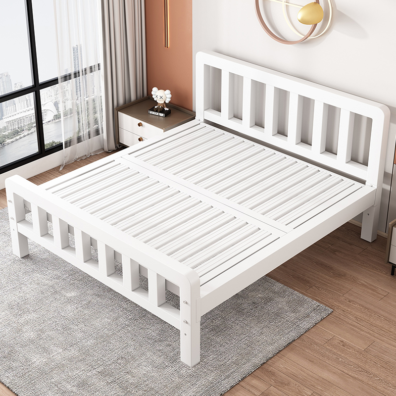 铁艺床双人床家用1.n5m单人铁架床不锈钢加固加粗加厚1米2出租房