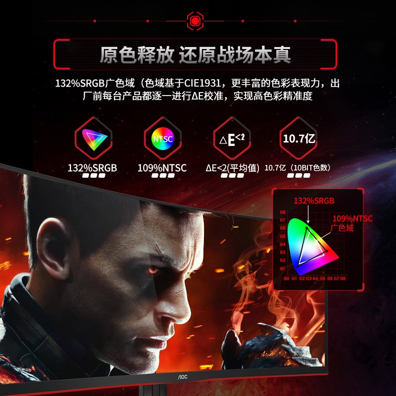 AOC34英寸CU34G3X准4K曲面带鱼屏O180Hz电竞显示器