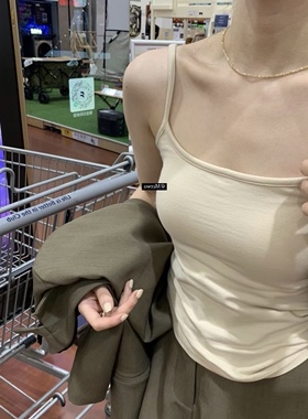 METWO超模bra吊带自带胸垫1166夏季性感辣妹显瘦外穿打底背心上衣