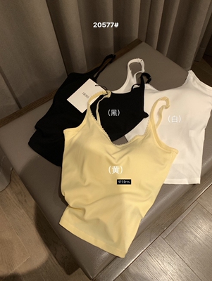 METWO hers一体式bra花边吊带背心女2025新款美背内搭上衣 20577