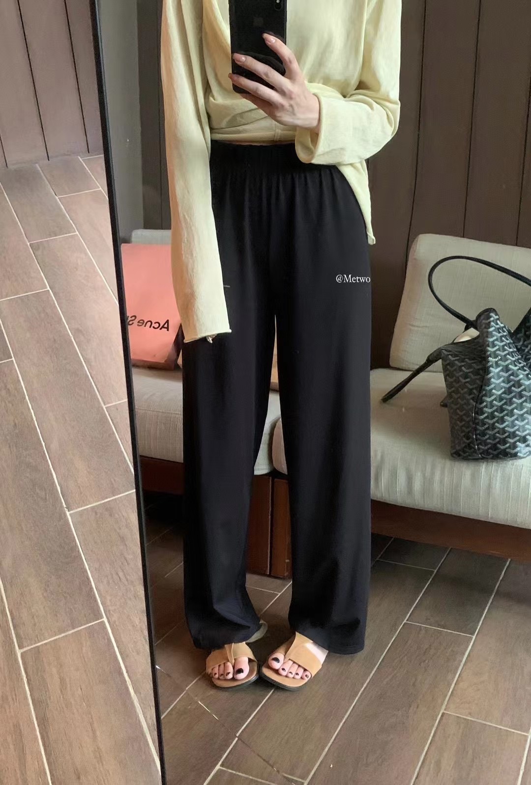 一勺甜筷子裤高腰长裤直筒裤