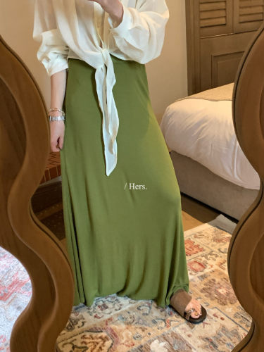 Hers巨舒服瘦瘦纸片人半身裙女