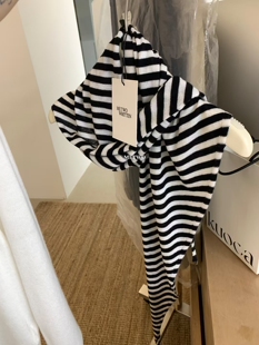 METWO 8907#条纹披肩女2025夏季韩版外搭围巾