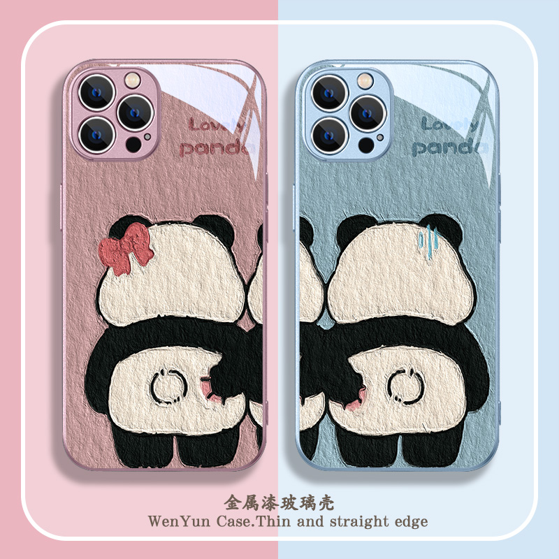 情侣适用苹果系列手机壳玻璃