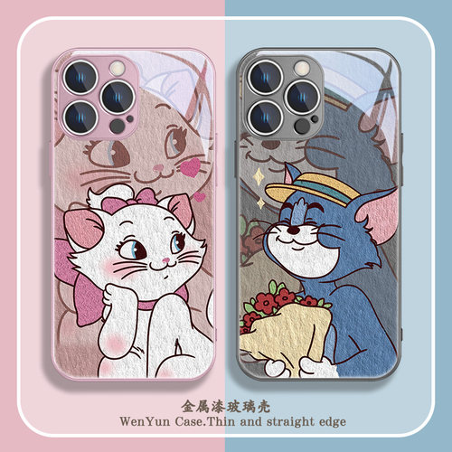 情侣适用苹果系列手机壳玻璃