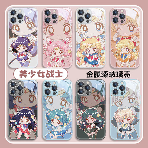 二次元适用苹果系列手机壳玻璃