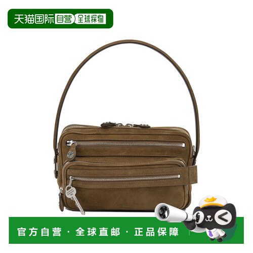 Acne Studios 艾克妮 女士 棕色小牛皮再生尼龙手袋 C10284295BRO