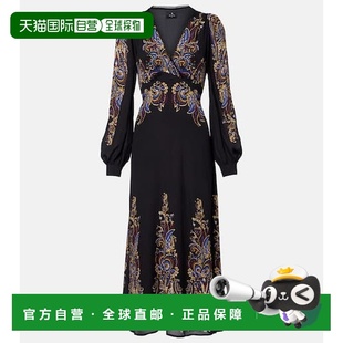 1h可退 潮奢 Etro 艾特罗 女士 佩斯利中长连衣裙