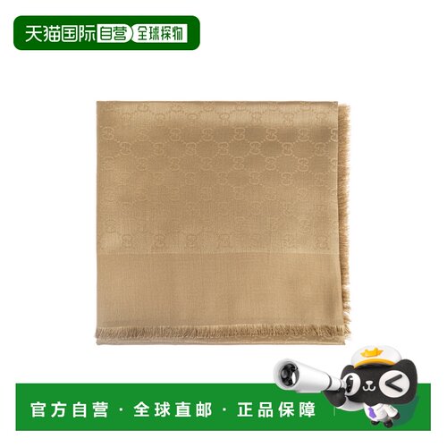 GUCCI 女士围巾 7952813GC689800 CO 浅棕色 Scarf with 