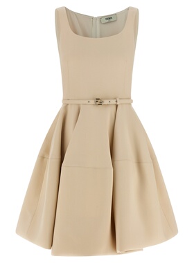 FENDI 女士连衣裙 FDD497AC4GF1I1G SS2026 粉红色 Wheel skirt d