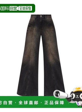 DIESEL 女士牛仔裤 DAKIIA12808068TX02 SS2026灰色阔腿裤直筒裤