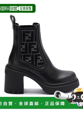 PRADA 男士靴子 2TG242B4LFG000F0002 CO 黑色徽标细节靴子 短靴