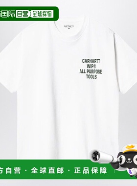 1h可退 潮奢 CARHARTT WIP 男士 S/S SCREW 交叉式白色T恤 I03394