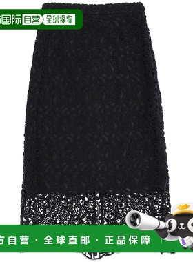 BURBERRY 女士半身裙 8067790A1189 SS2023 黑色 Black macrame l