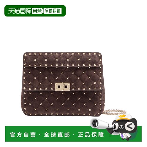 VALENTINO 女士手拿包 WB0122KQQ0TO AW2026 棕色 Rockstud Spike