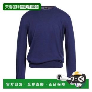1h可退 潮奢 zegna 杰尼亚 男士 毛衣 blue蓝色 舒适时尚