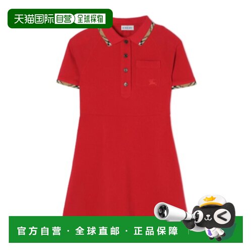 BURBERRY 女童连衣裙 81310121 AW2026 红色 格纹装支付后1h可退