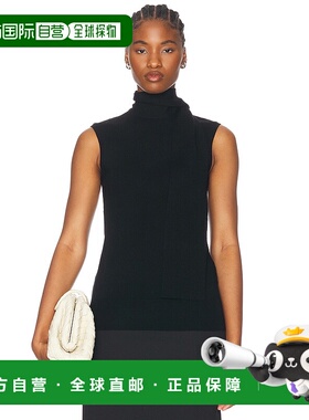 1h可退 潮奢 TOTÊME 女士 无袖围巾领针织毛衣 251WRT4388YA0133