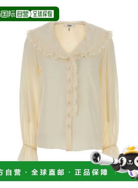 CHLOÉ 女士针织衫 CH25WHT78005103 AW2025 黄色 Chloe Silk Shir