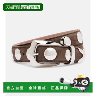女士 KHAITE Benny 铆钉皮带腰带 舒适时 1h可退 brown棕色 潮奢