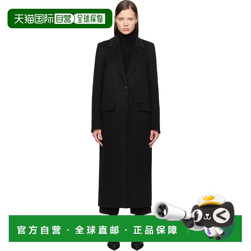 1h可退 潮奢 TOTÊME 女士 黑色 Classic Double 大衣 251WRO4725F