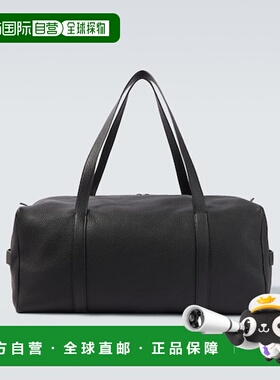 1h可退 潮奢 The Row 男士 Gio 皮革旅行袋 black黑色 舒适时尚