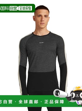 ICEBREAKER 美利奴羊毛 200 绿洲+ Crewe 长袖 基础层 男士户外