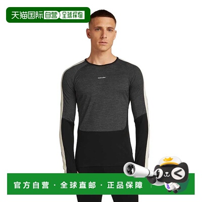 ICEBREAKER 美利奴羊毛 200 绿洲+ Crewe 长袖 基础层 男士户外