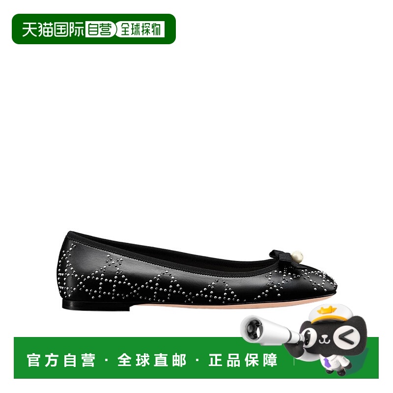 1h可退 dior 女士 时尚休闲鞋迪奥芭蕾舞鞋皮鞋蝴蝶结女鞋单鞋